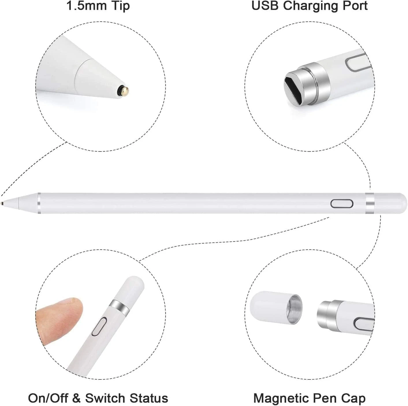 YESIDO ST05 aluminum magnetic stylus pen