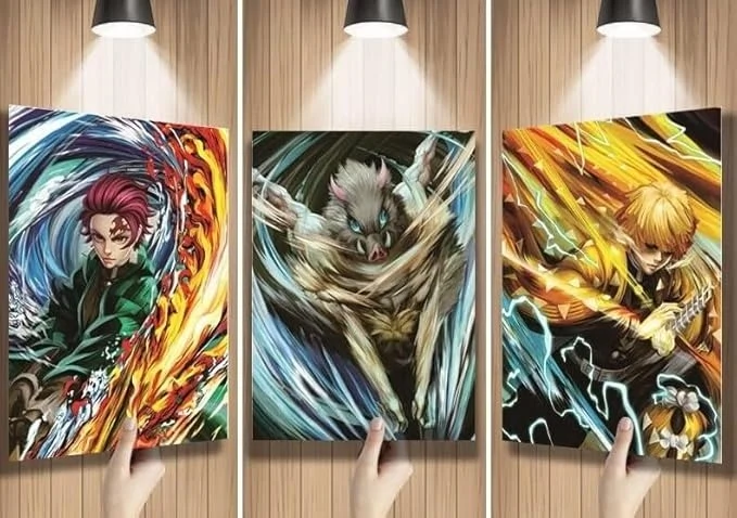 Demon Slayer – Elemental Trio – 3D Poster
