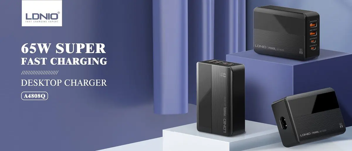LDNIO A4808Q Fast Desktop Charger 65W