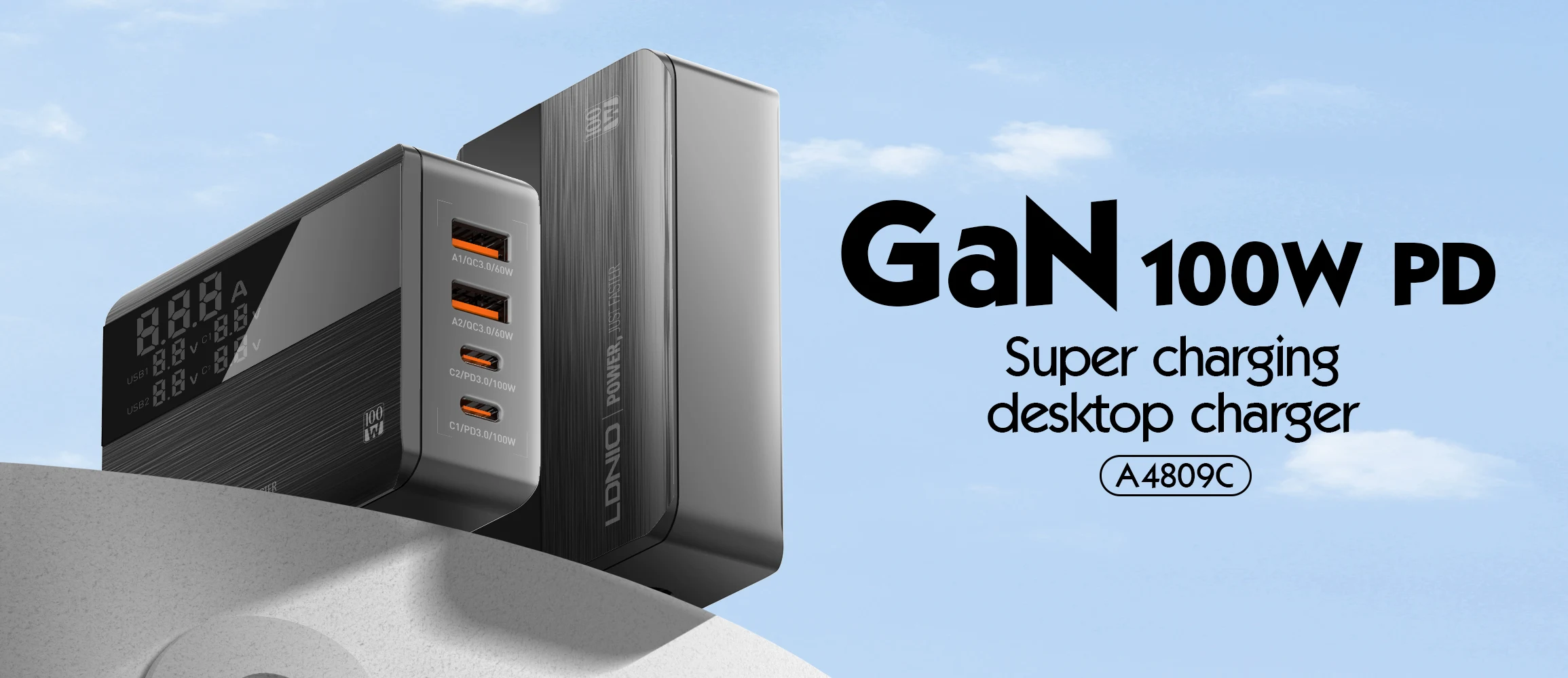 LDINO A4809C Supper Fast Charger GaN 100W