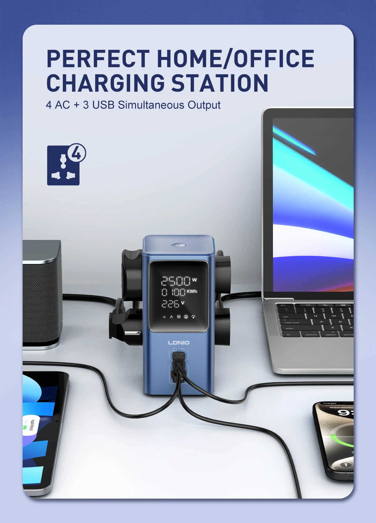 LDNIO SC2 7-in-1 Power Strip