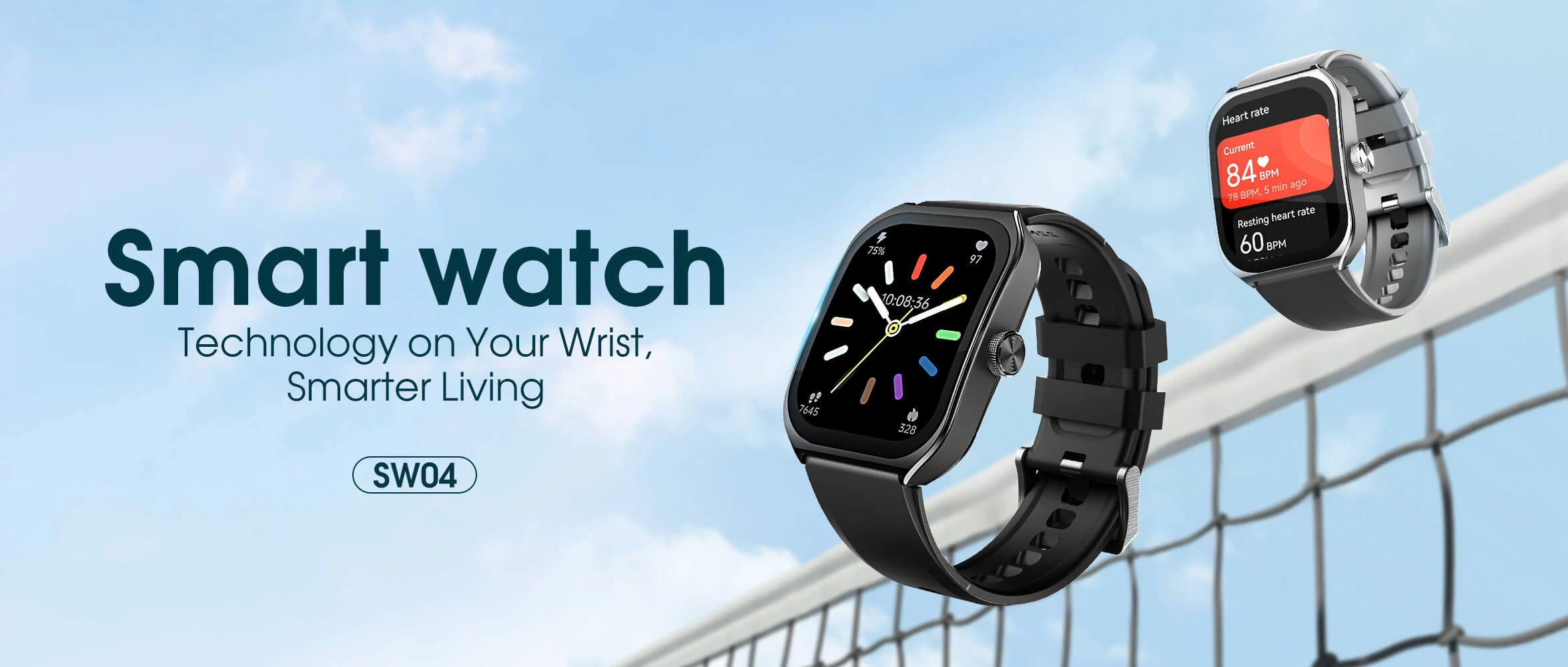 LDNIO SW04 Smartwatch Square-Shaped Gun