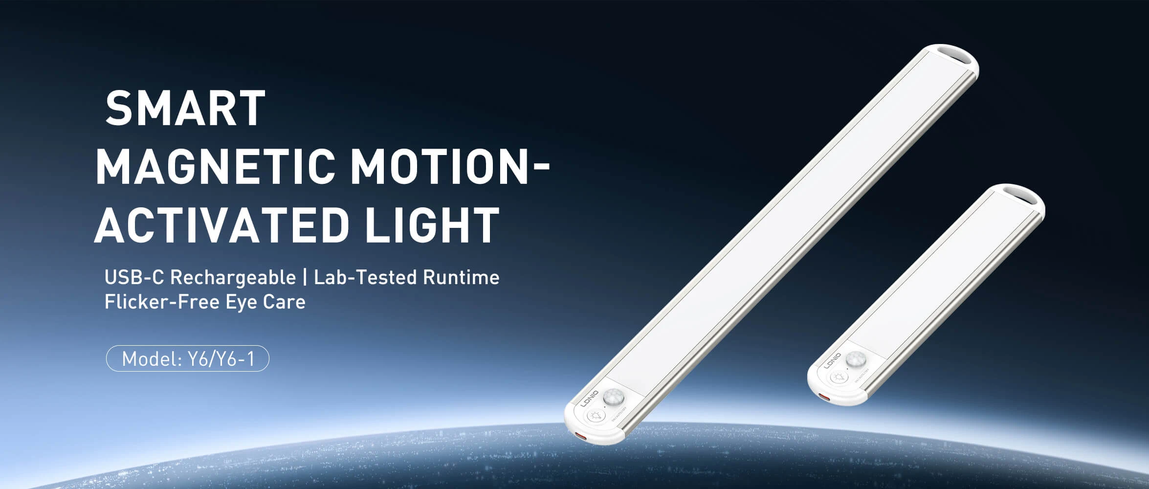 LDNIO Y6 Smart Motion-Activated Cabinet Light 410mm