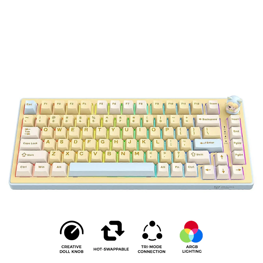 ONIKUMA MT707 Yellow RGB Lighting