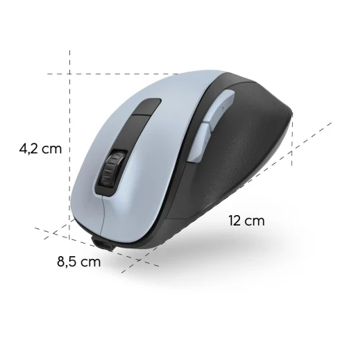 Hama WM-500 ergonomic quiet-click wireless mouse