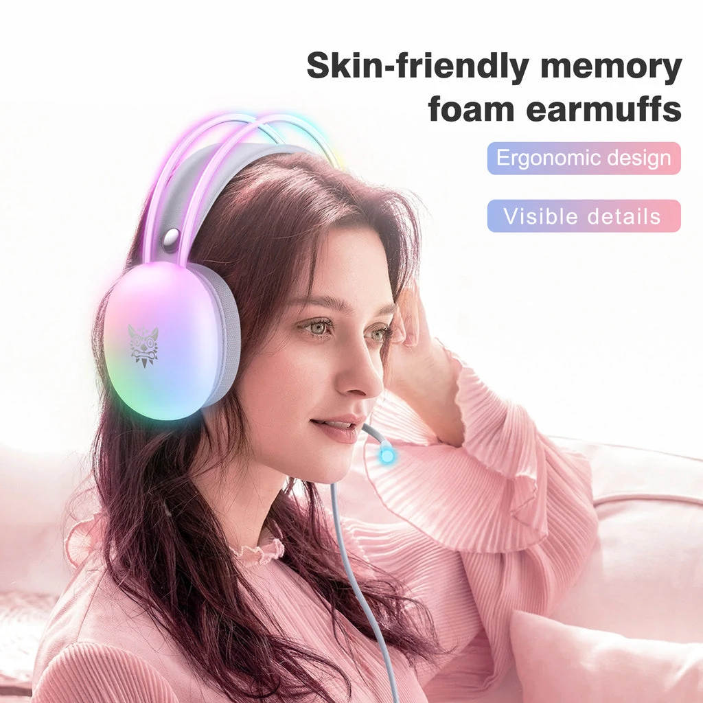 ONIKUMA X25 Gaming Headset - White
