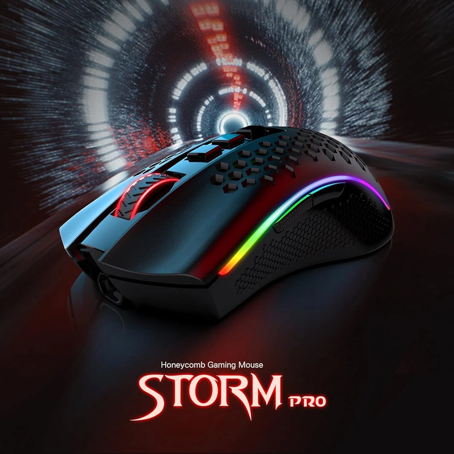Redragon M808-KS Storm Pro RGB Dual Mode Gaming Mouse Black