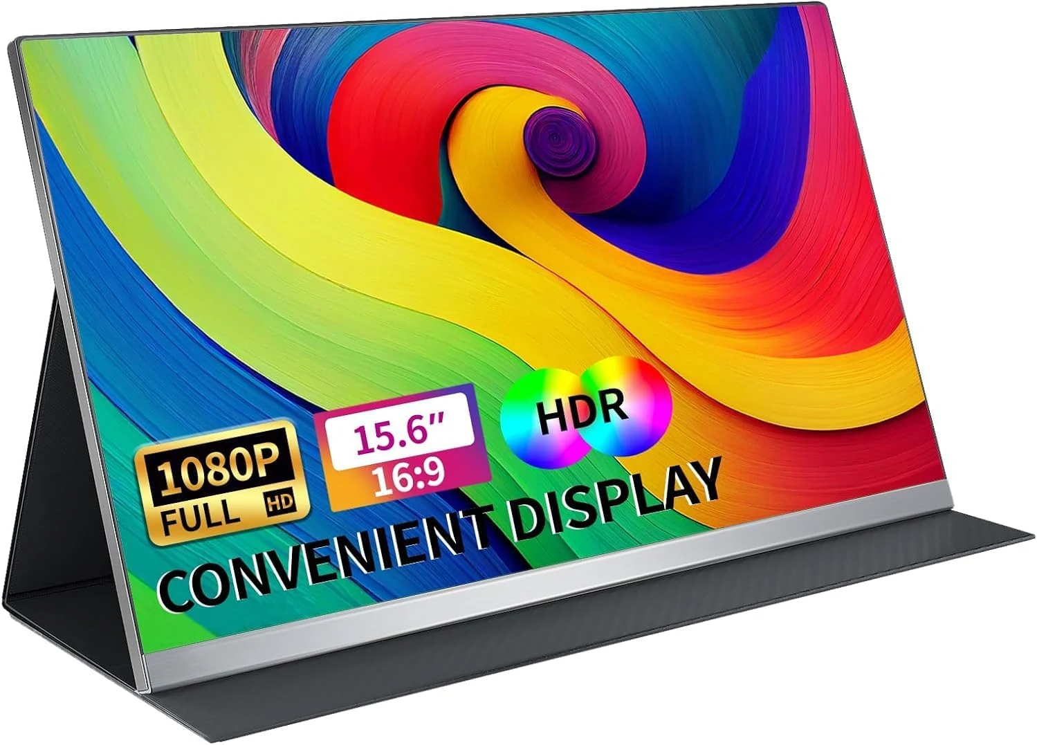 شاشة V2Com P4 المحمولة مقاس 15.6 بوصة بدقة Full HD وتقنية IPS وHDR