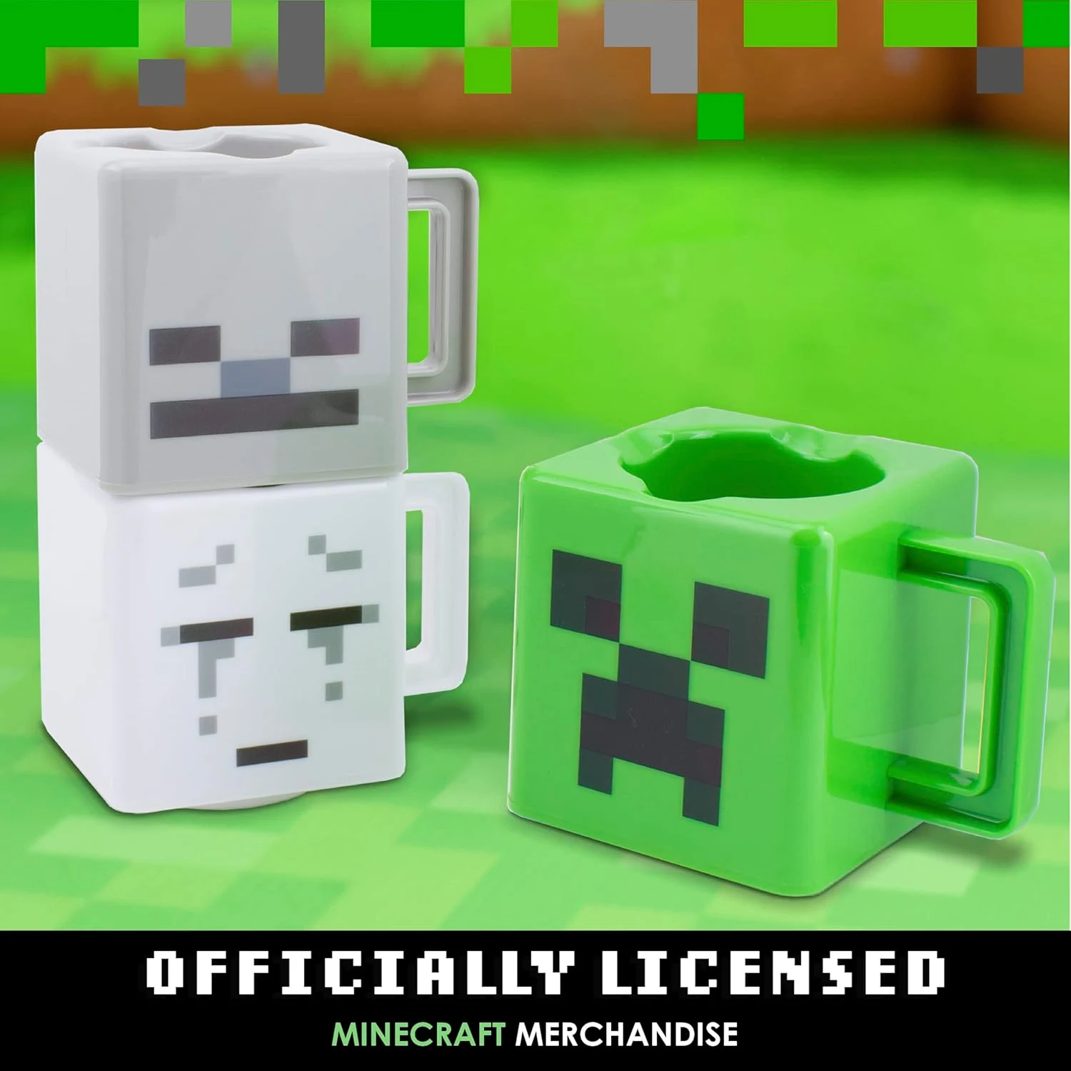 Minecraft stacking mugs set