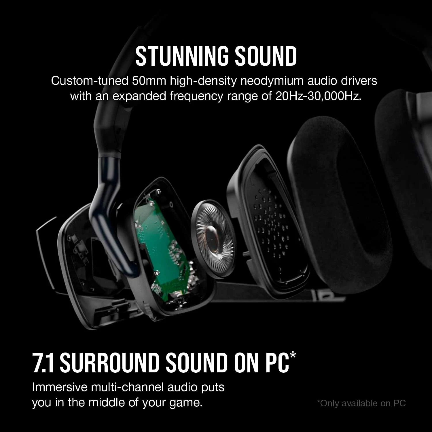CORSAIR VOID RGB ELITE Wireless Gaming Headset - Black