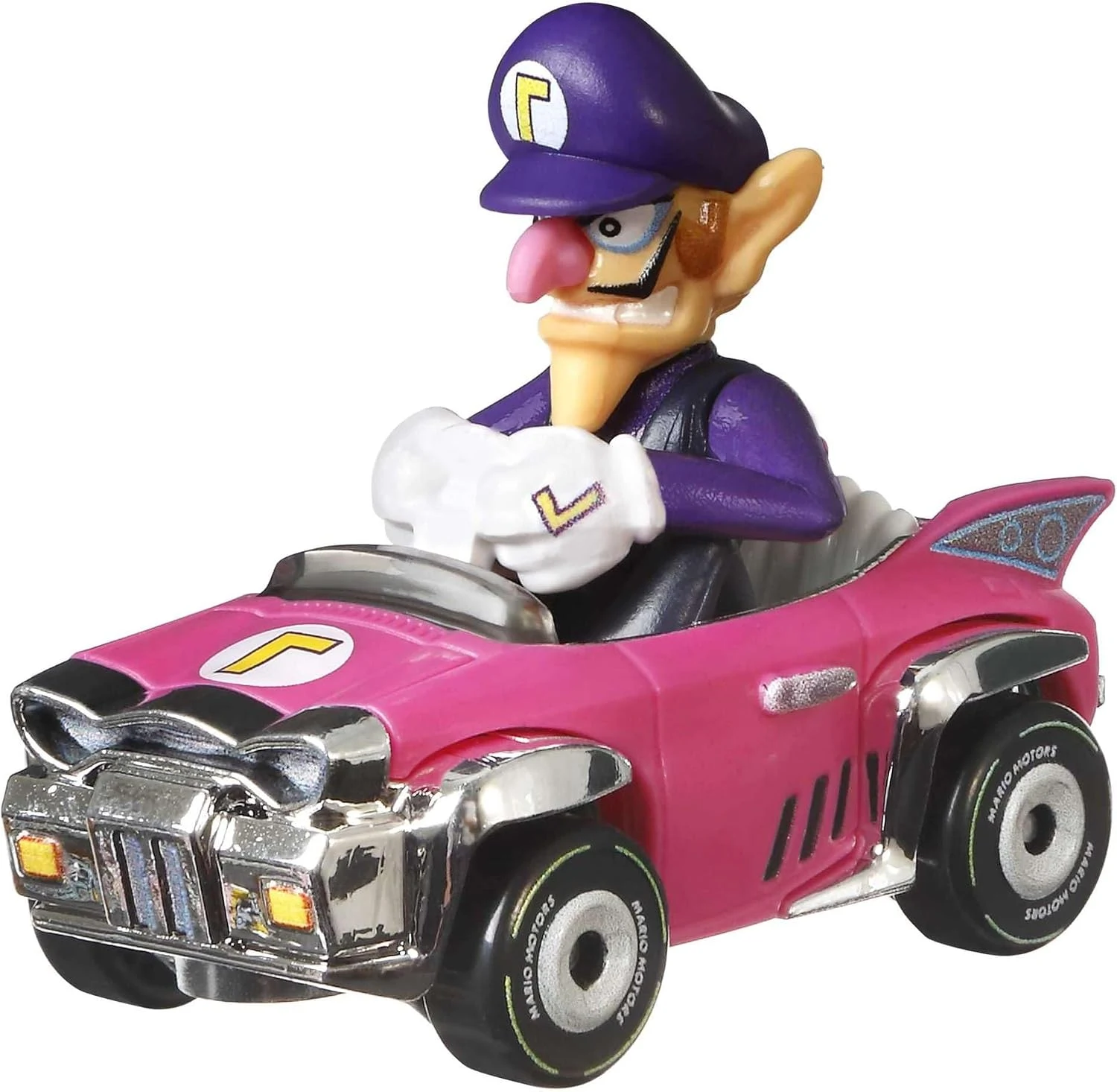 سيارة Mattel Hot Wheels Mario Kart Waluigi Badwagon GJH54