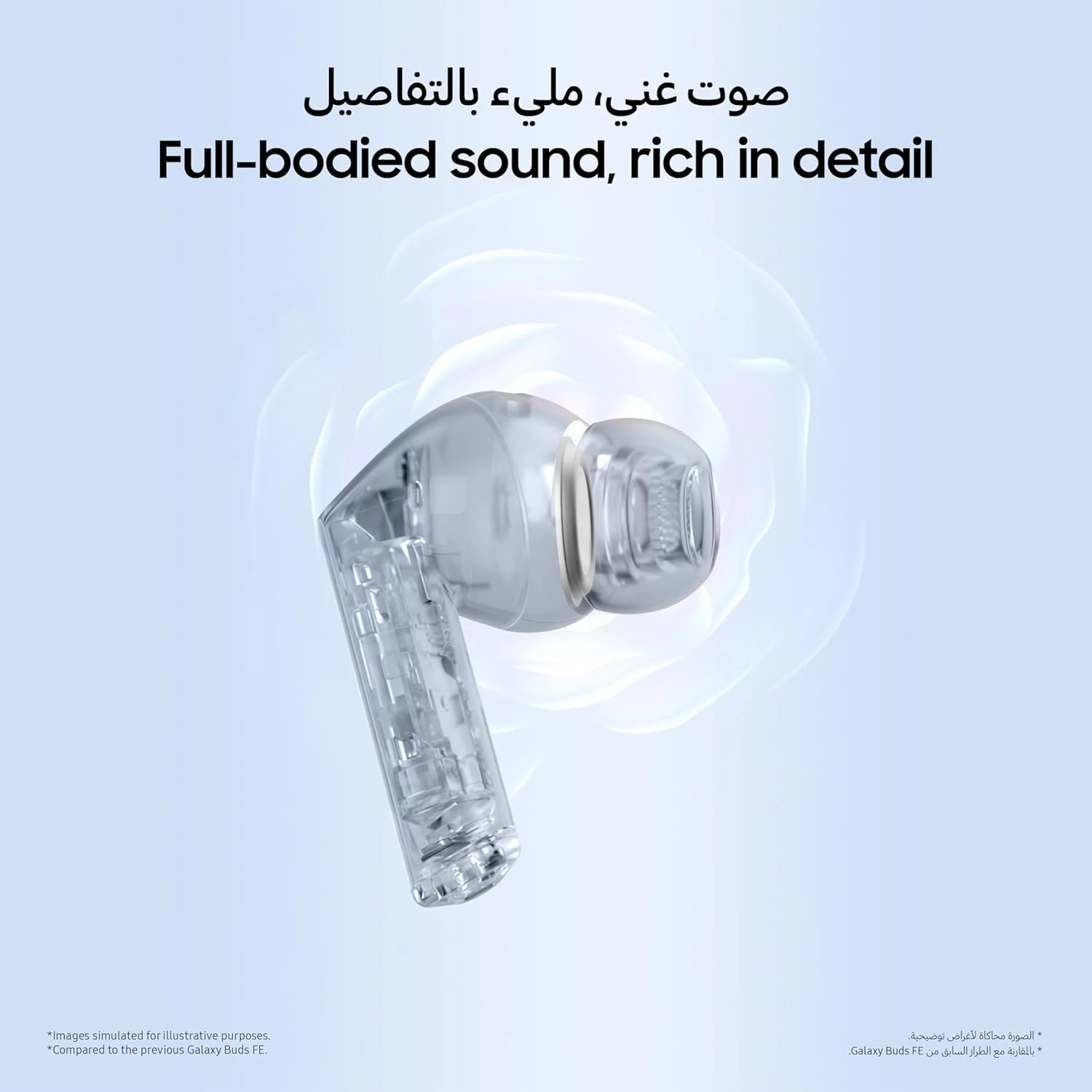 Samsung Galaxy Buds3 FE six microphones for calls