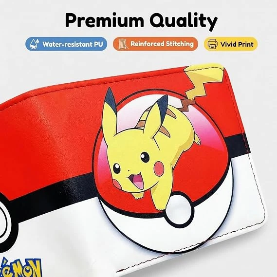 Pokemon Pikachu Poké Ball Bi-Fold Wallet