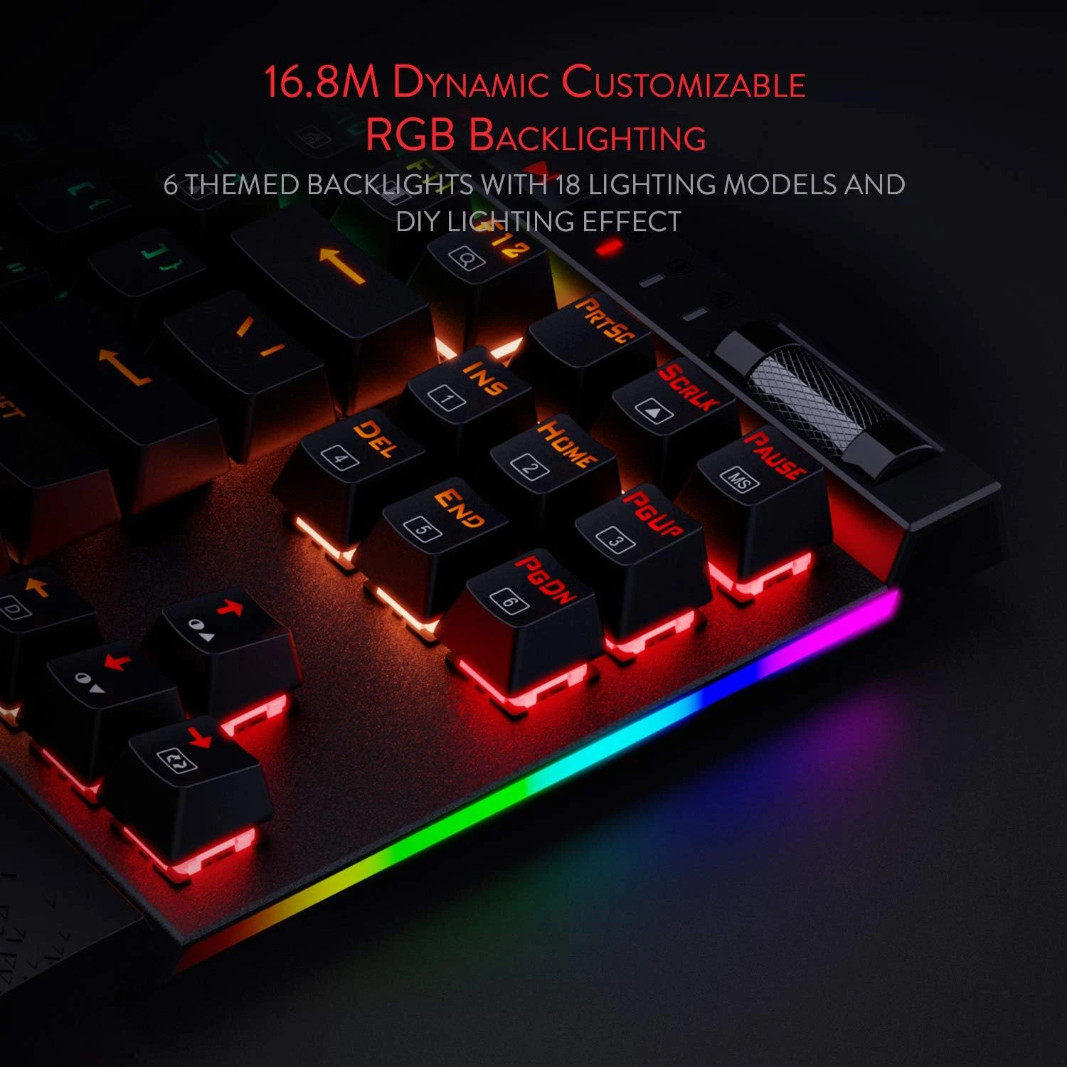 كيبورد جيمنج K587 ماجيك واند بميكانيكال سويتش أحمر وإضاءة RGB