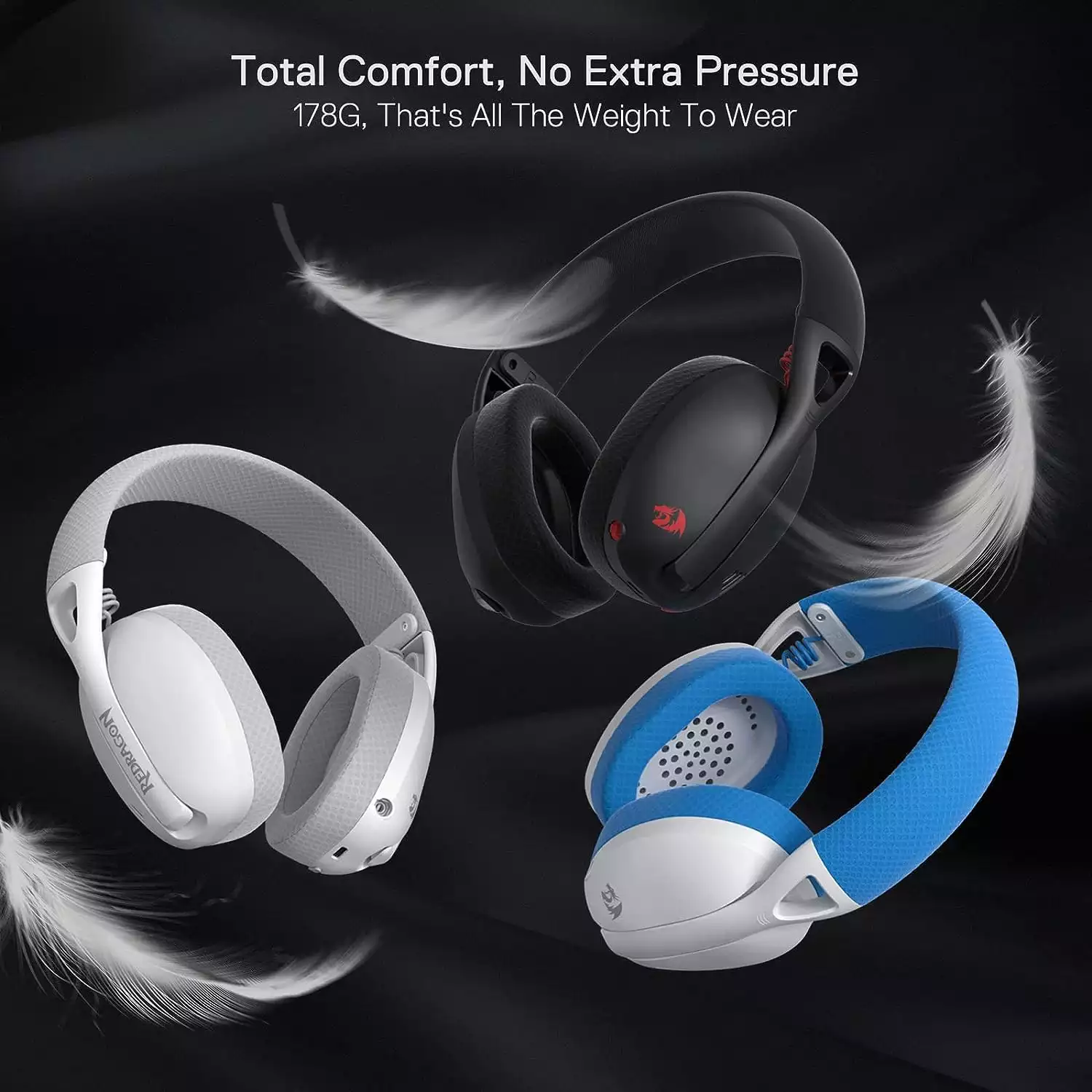 Redragon H848 IRE Pro Tri-Mode Wireless Gaming Headset - Black