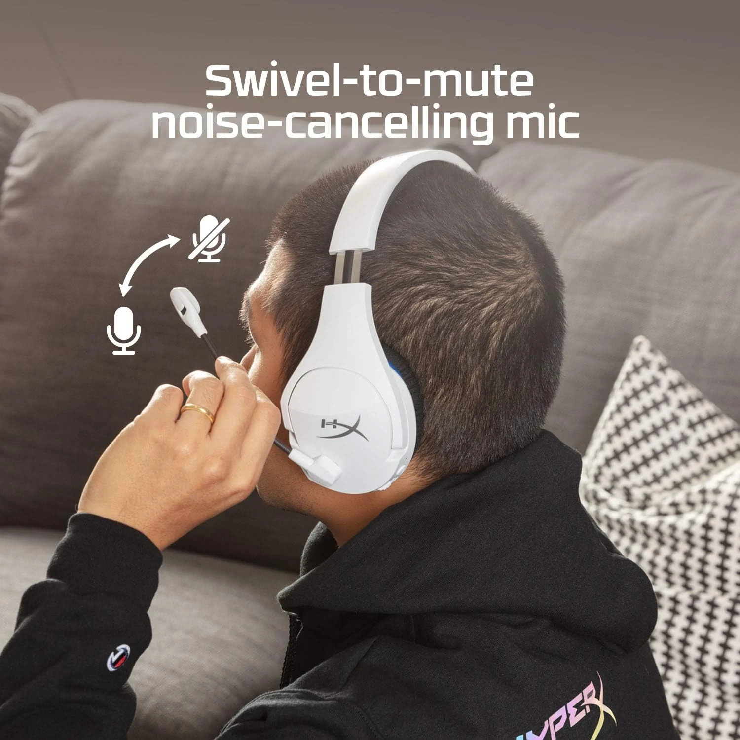 HyperX Wireless Gaming Headphone Cloud Stinger Core for PS & PC - White - Open Sealed