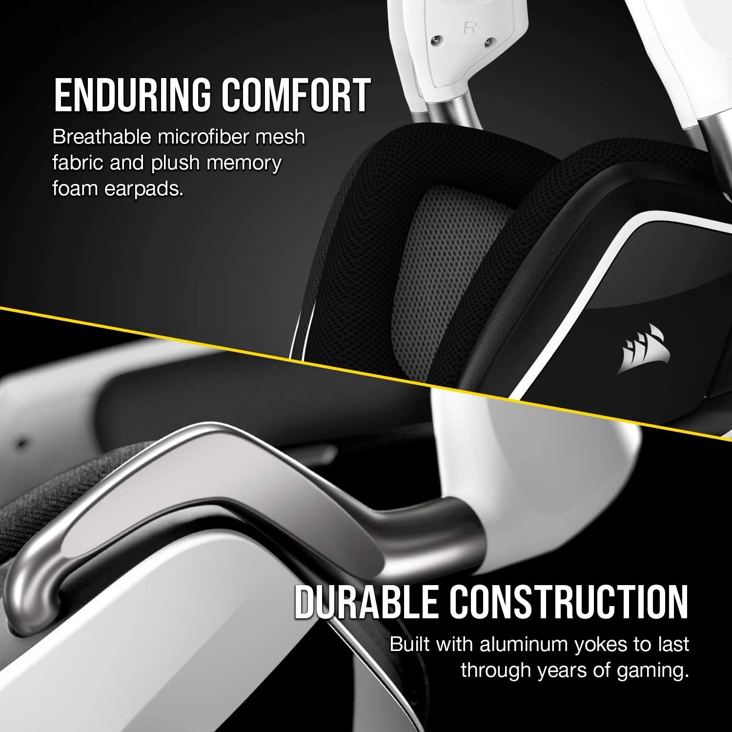 CORSAIR VOID RGB ELITE Wireless Gaming Headset - White