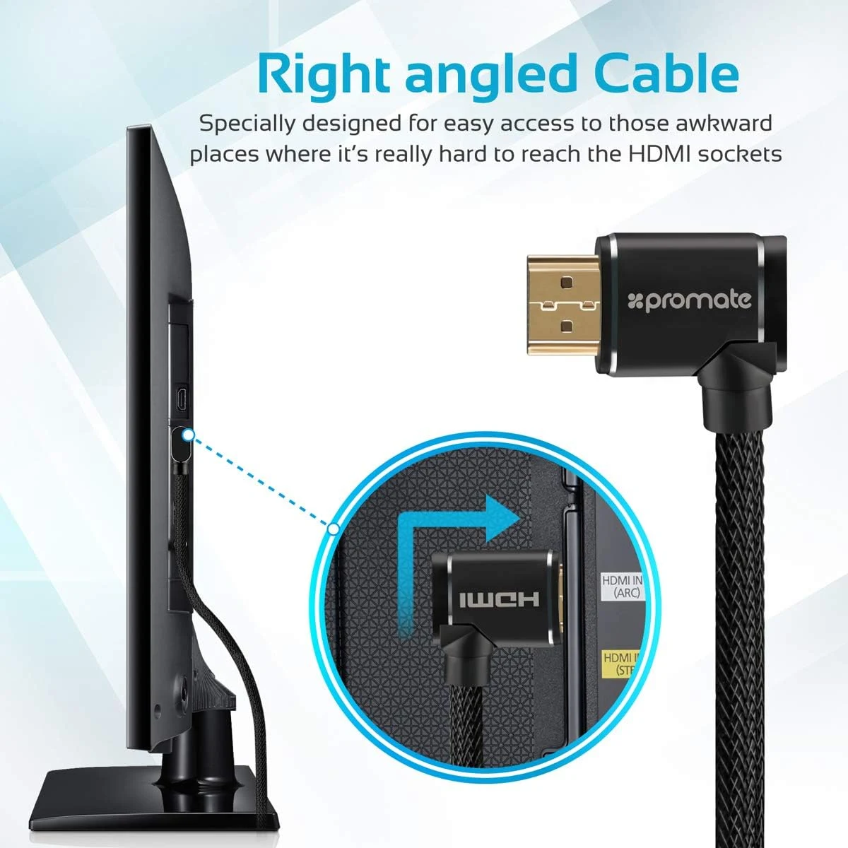 Promate ProLink 4K1-300 4K HDMI Cable (3m) - Black
