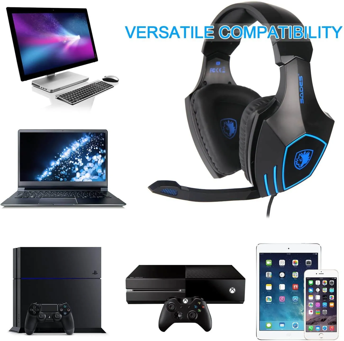 SADES Gaming Headphone SA819 Wired Gaming Headset