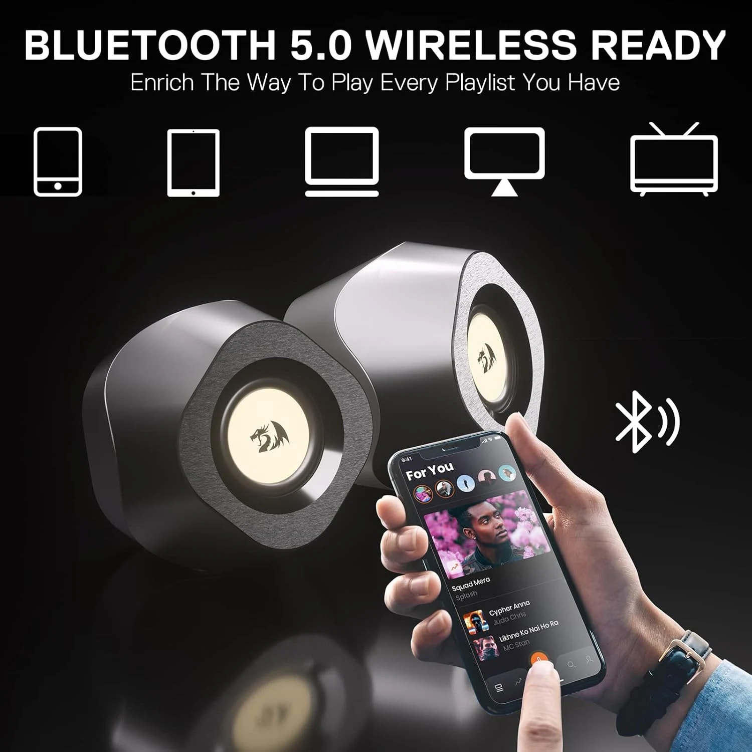 Redragon GS590 Wireless PC RGB Gaming Speaker