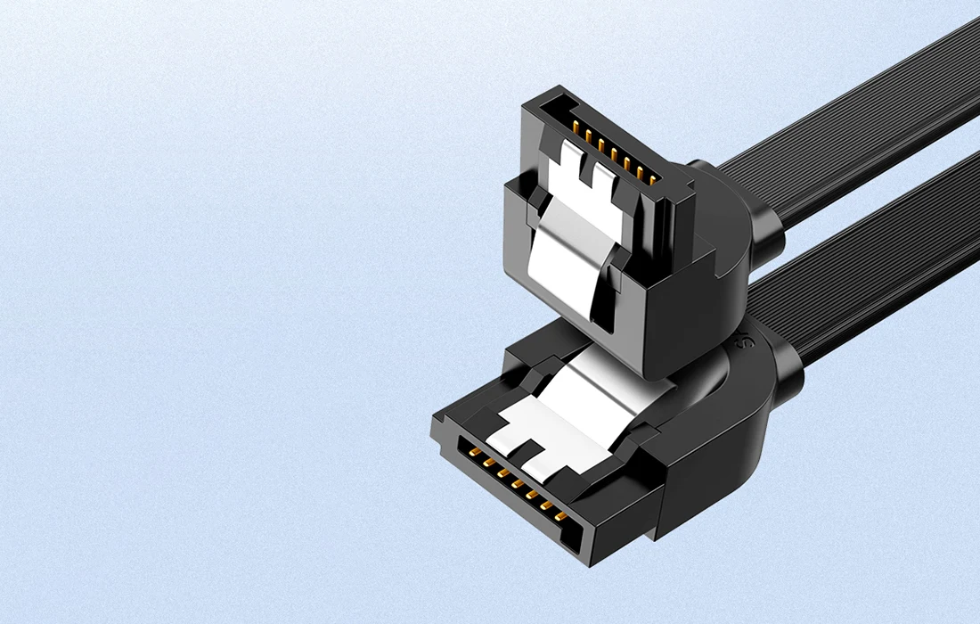 UGREEN US217 Angled SATA III Data Cable 0.5m Black