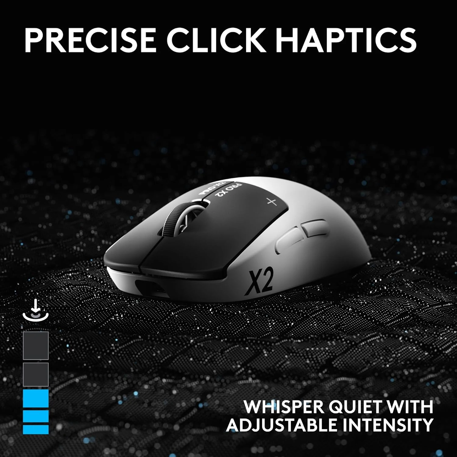 Logitech G PRO X2 SUPERSTRIKE LIGHTSPEED Wireless Gaming Mouse - Lunar Eclipse