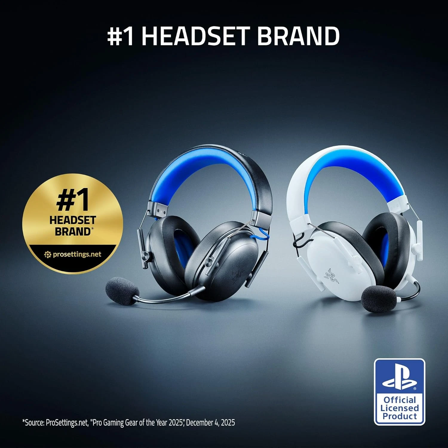 Razer BlackShark V3 X Hyperspeed Headset for PlayStation & PC - White