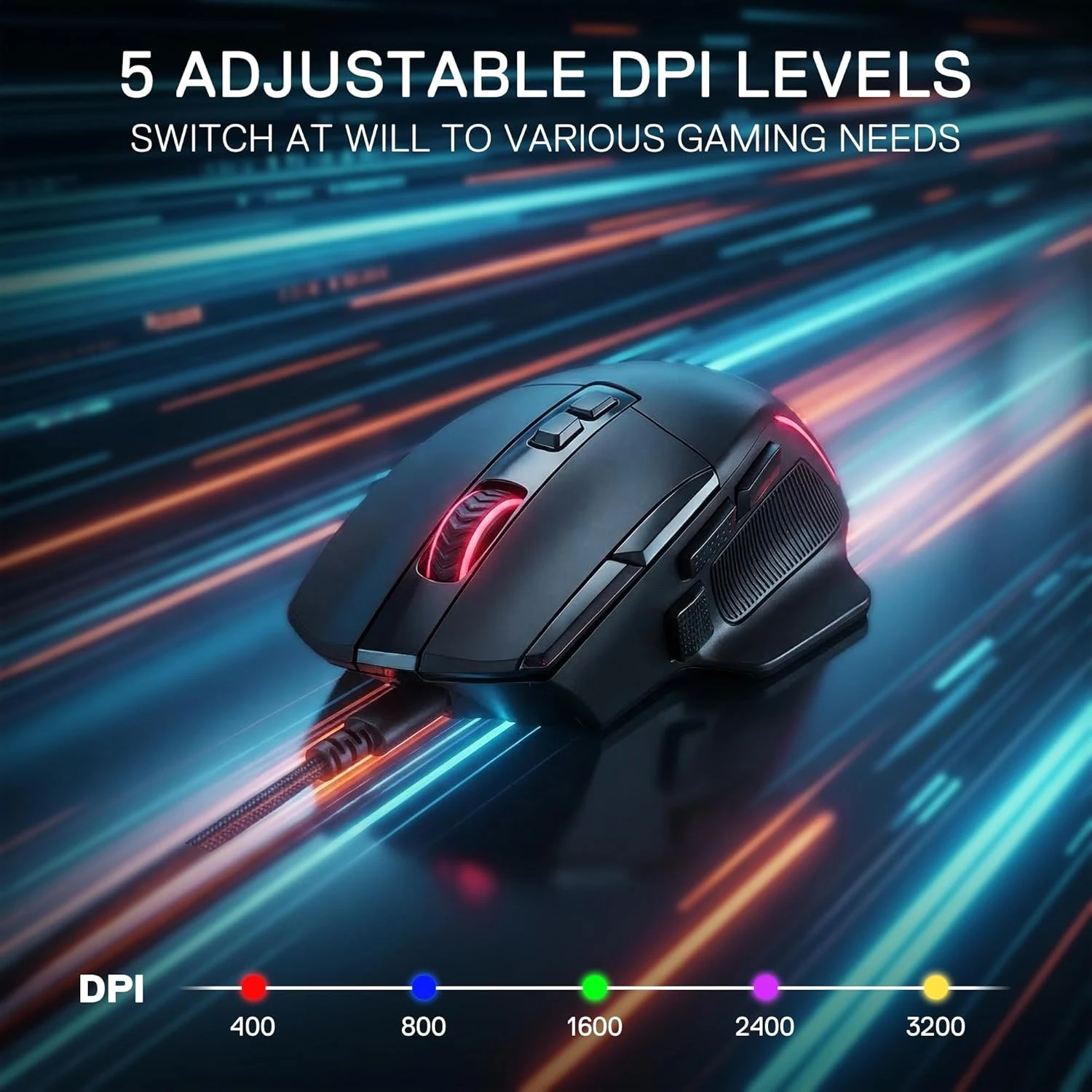Redragon M925 Wired Gaming Mouse - Black