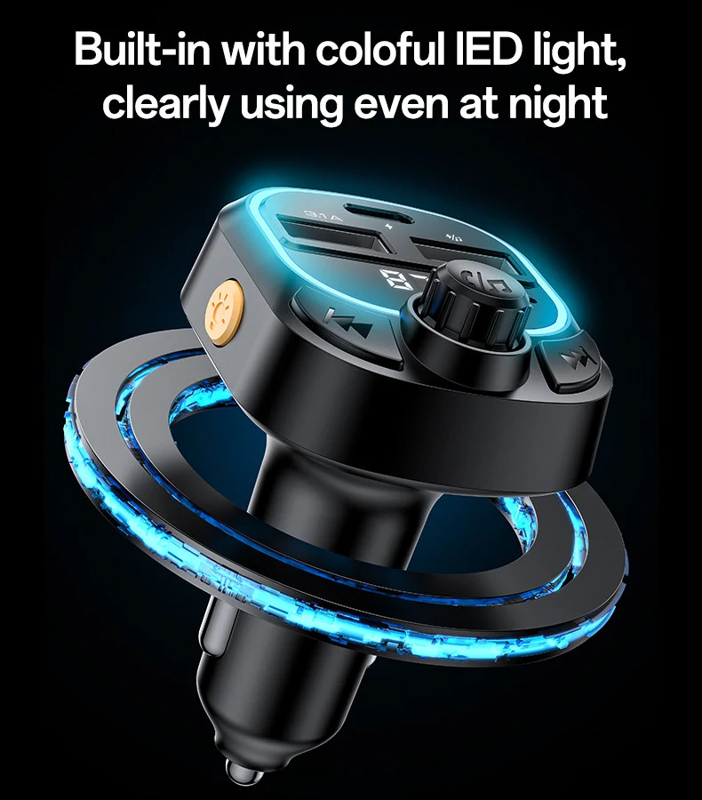 Yesido Y70 BT5.3 3-Device Car Charger FM Transmitter