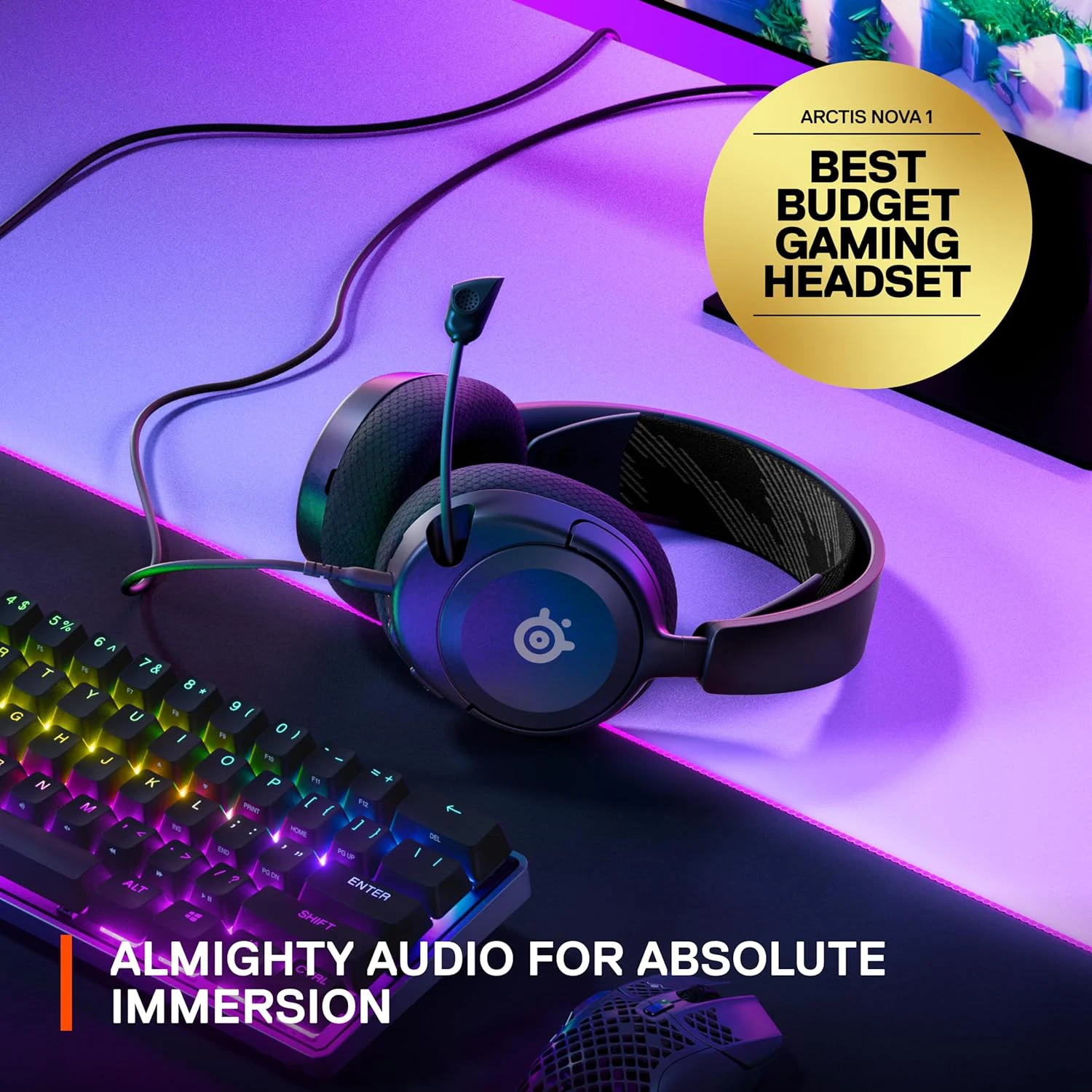SteelSeries Arctis Nova 1 - Gaming Headset - Black