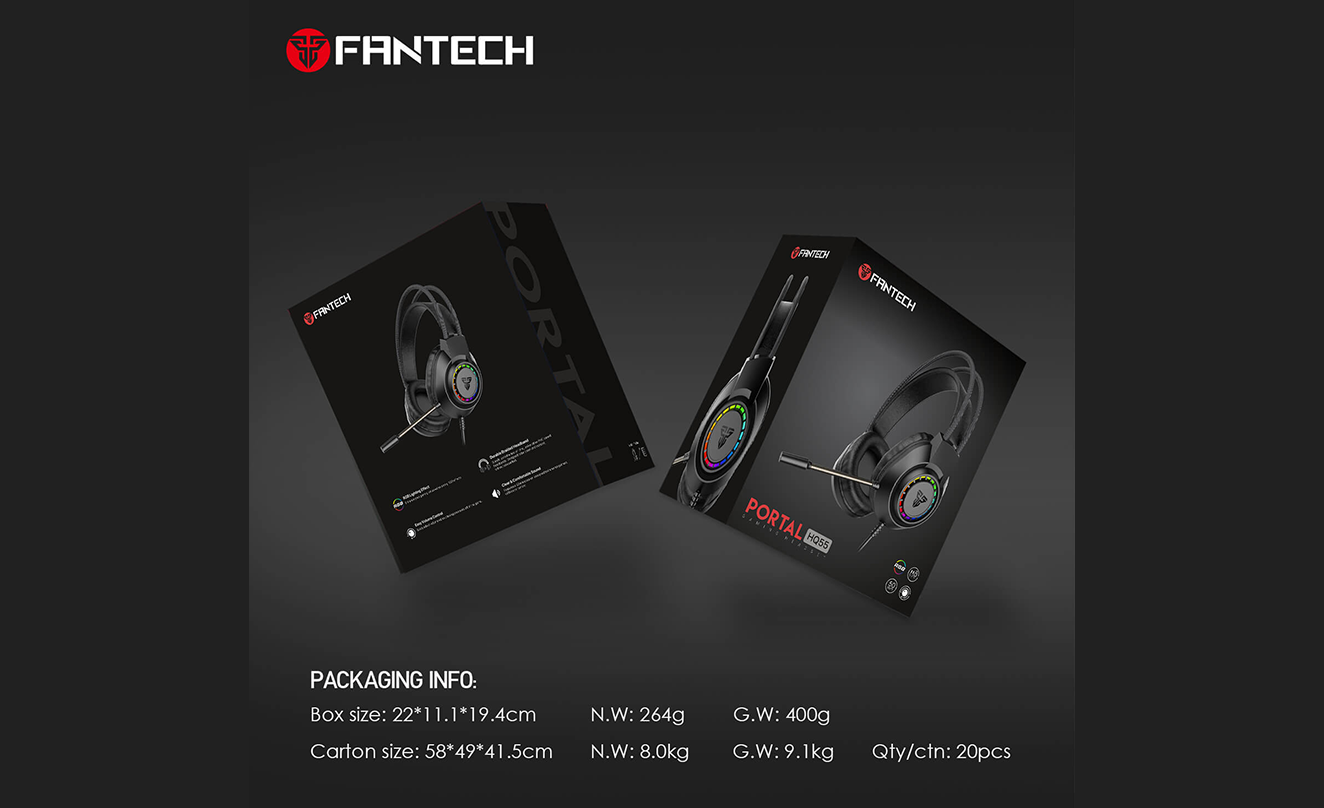 سماعة الألعاب FANTECH PORTAL HQ55