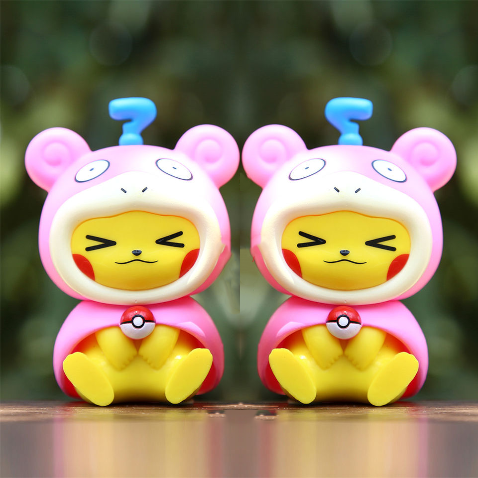 Pokemon Pikachu Slowpoke Costume Mini Figure