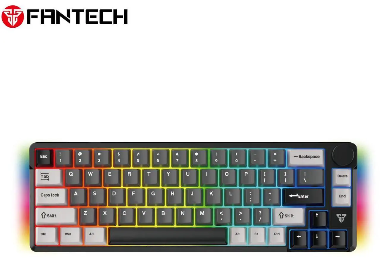 Fantech ATOM PRO-MK919 RGB Wireless Mechanical Gaming Keyboard Red Switch - Black