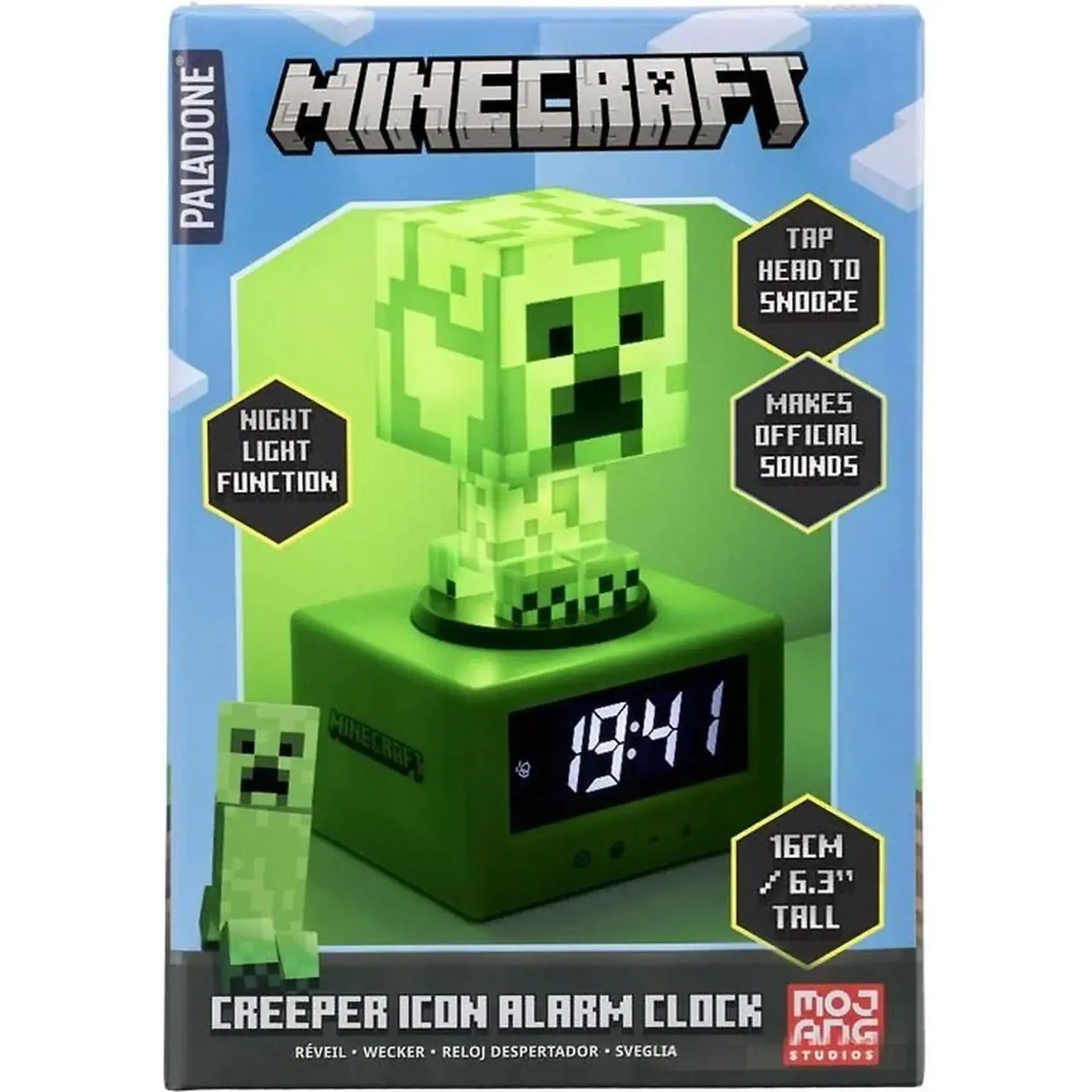 Minecraft Creeper Alarm Clock - Side