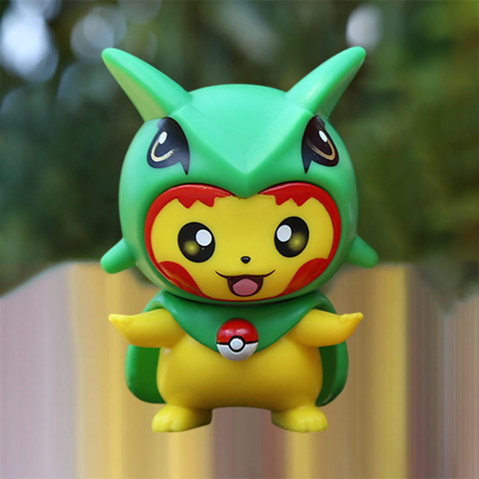 Pokemon Pikachu Rayquaza Costume Mini Figure