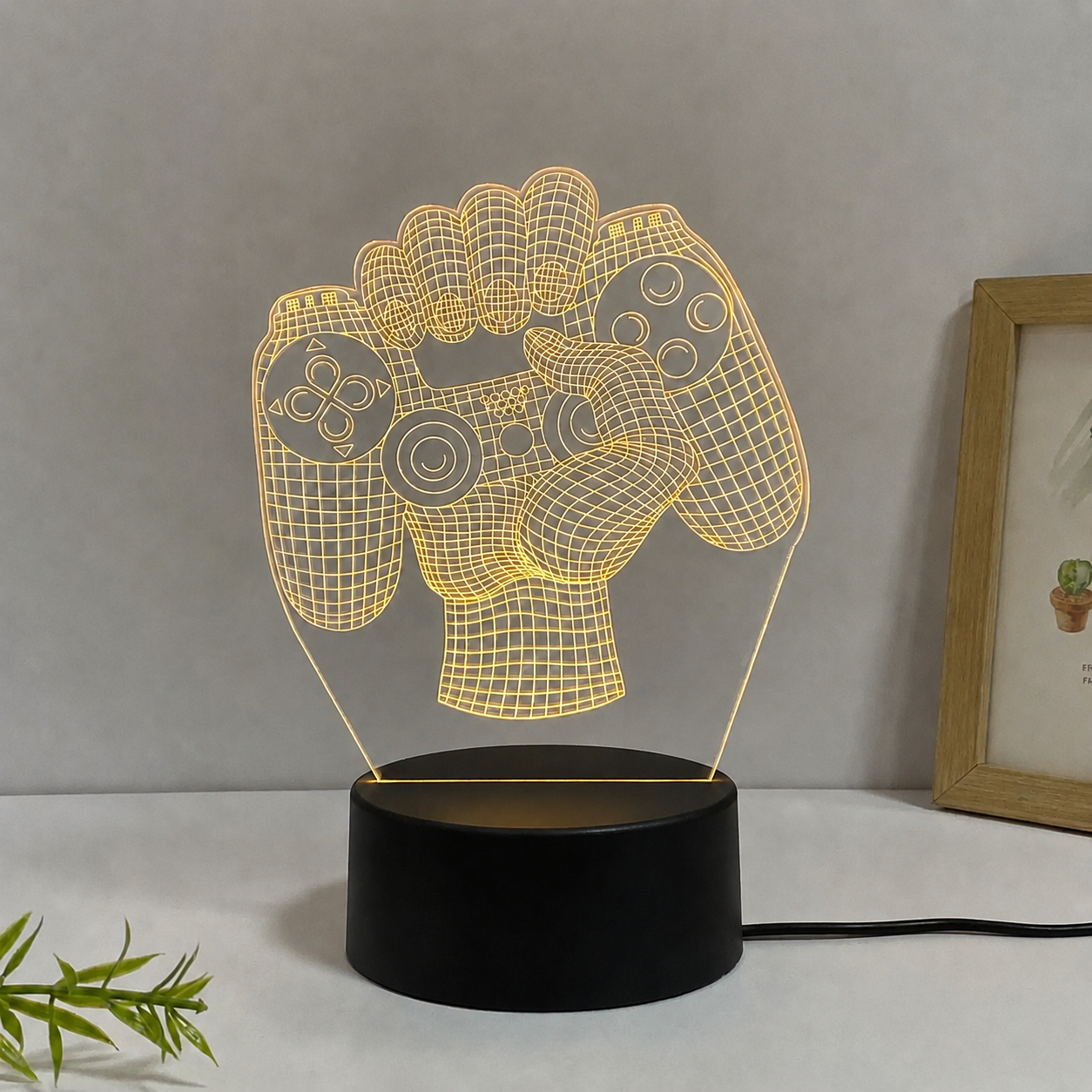Gamepad LED ambient light for bedroom and gaming desk