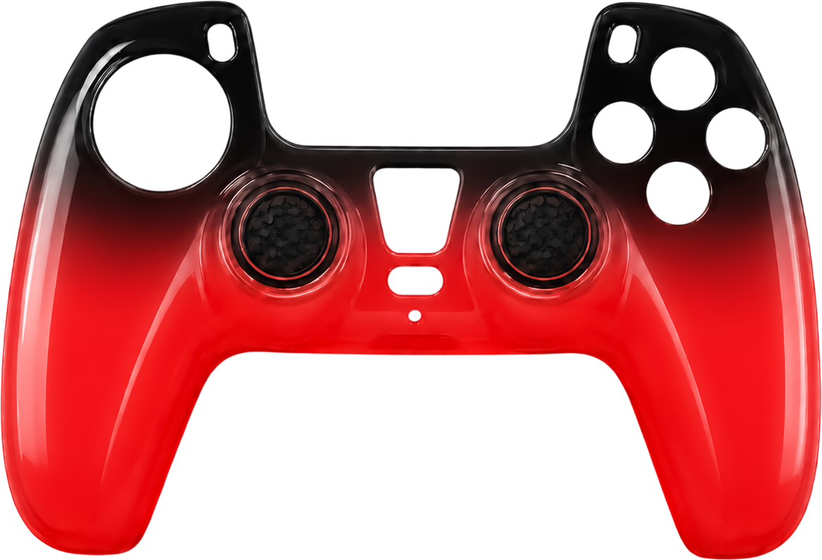 Techno Red silicone case protector for PS5 DualSense controller