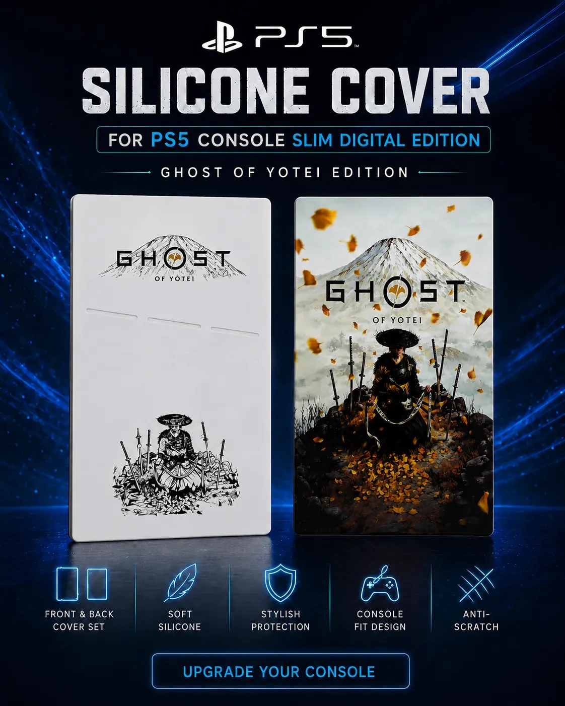 Ghost of Yotei PS5 Slim Digital Silicone Cover