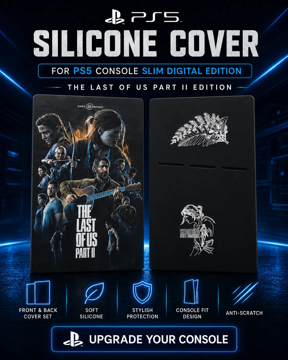The Last of Us Part II PS5 Slim Digital Silicone Cover