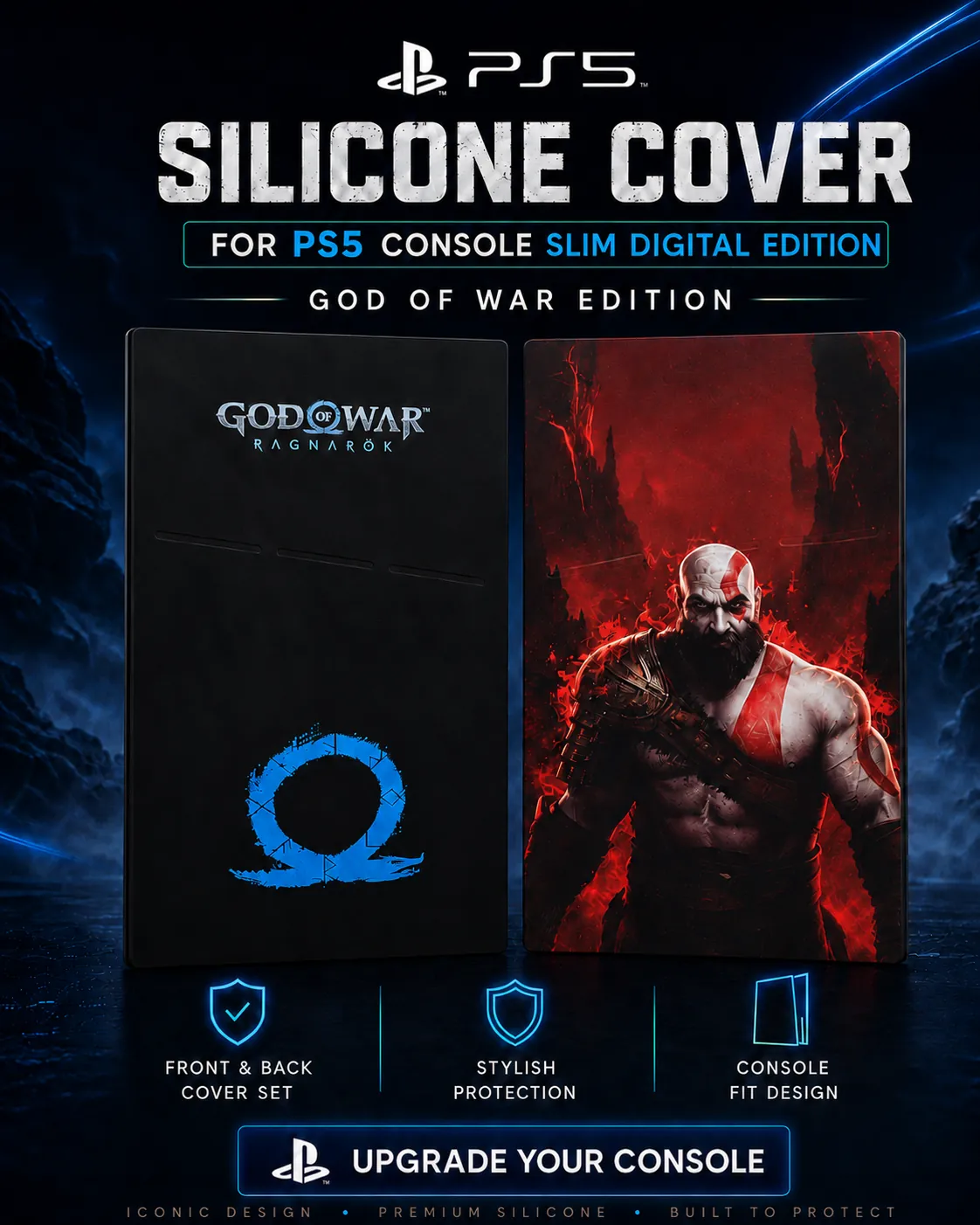 God of War PS5 Slim Digital Silicone Cover