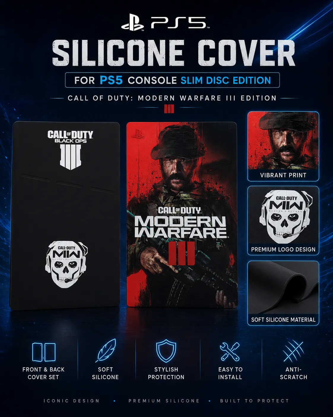 Call of Duty MWIII Silicone Cover for PS5 Slim Disc Edition