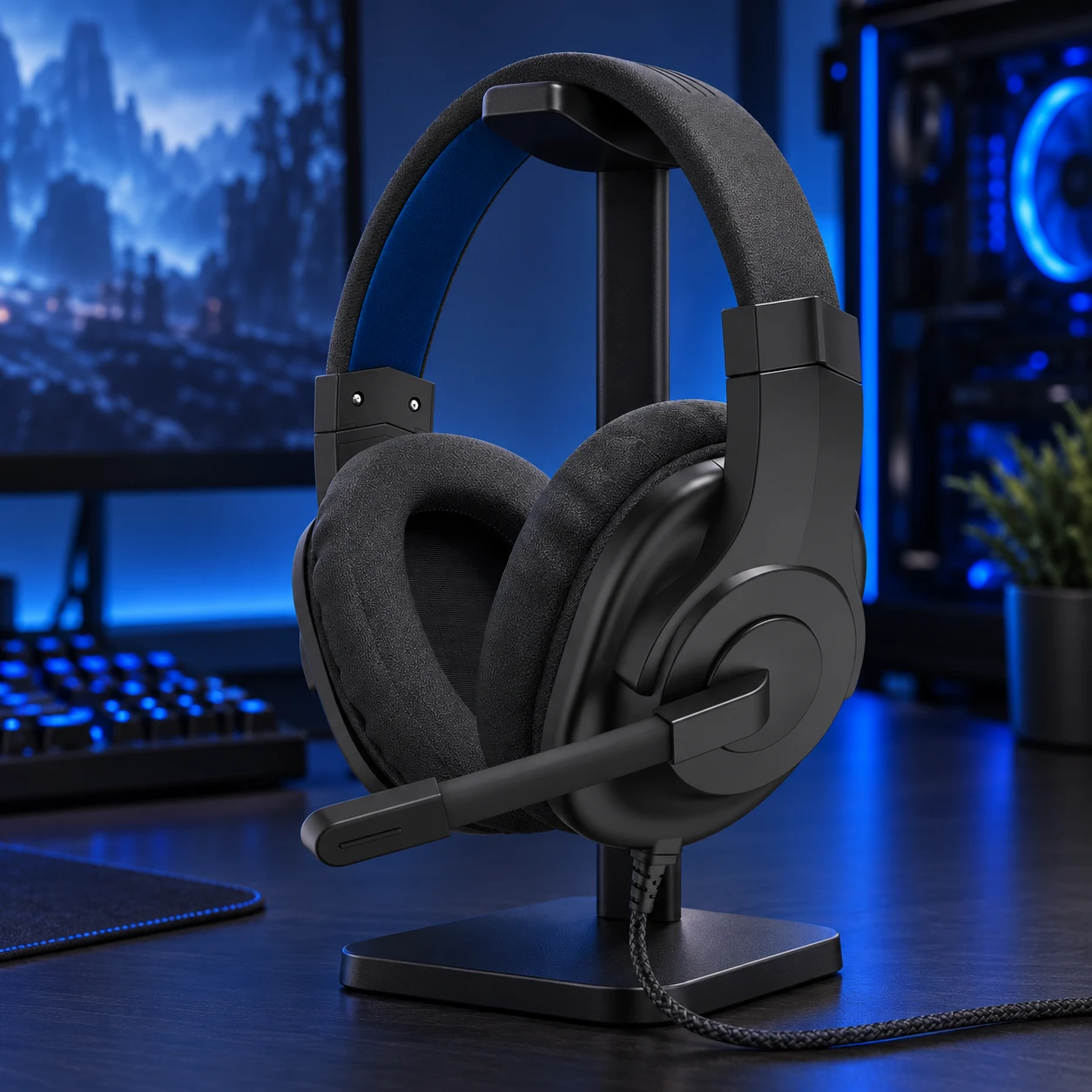 uRage SoundZ 100 wired gaming headset in black