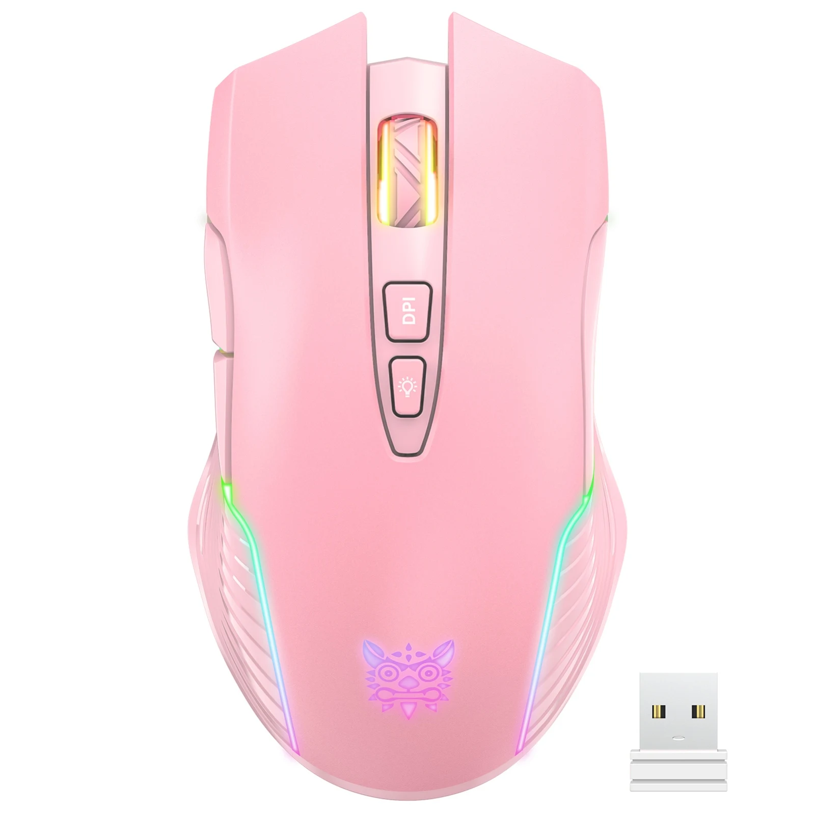 ONIKUMA CW905 Dual-Mode RGB Gaming Mouse Pink