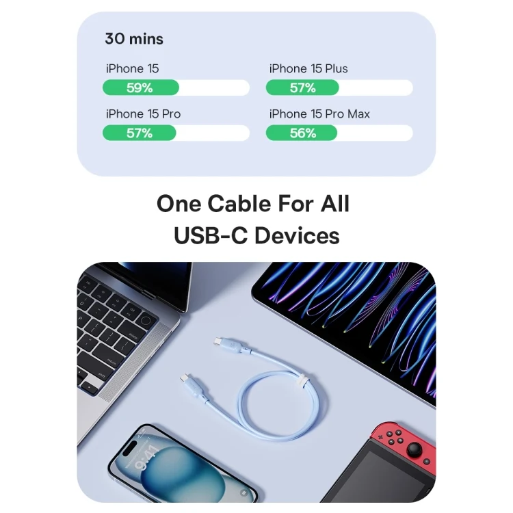 Baseus Silky Series cable lifestyle