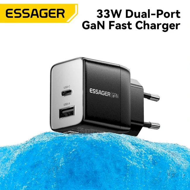 إيساجر شاحن ECT33W - LJB01-Z بقوة 33 وات - اسود