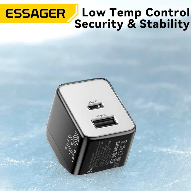 إيساجر شاحن ECT33W - LJB01-Z بقوة 33 وات - اسود