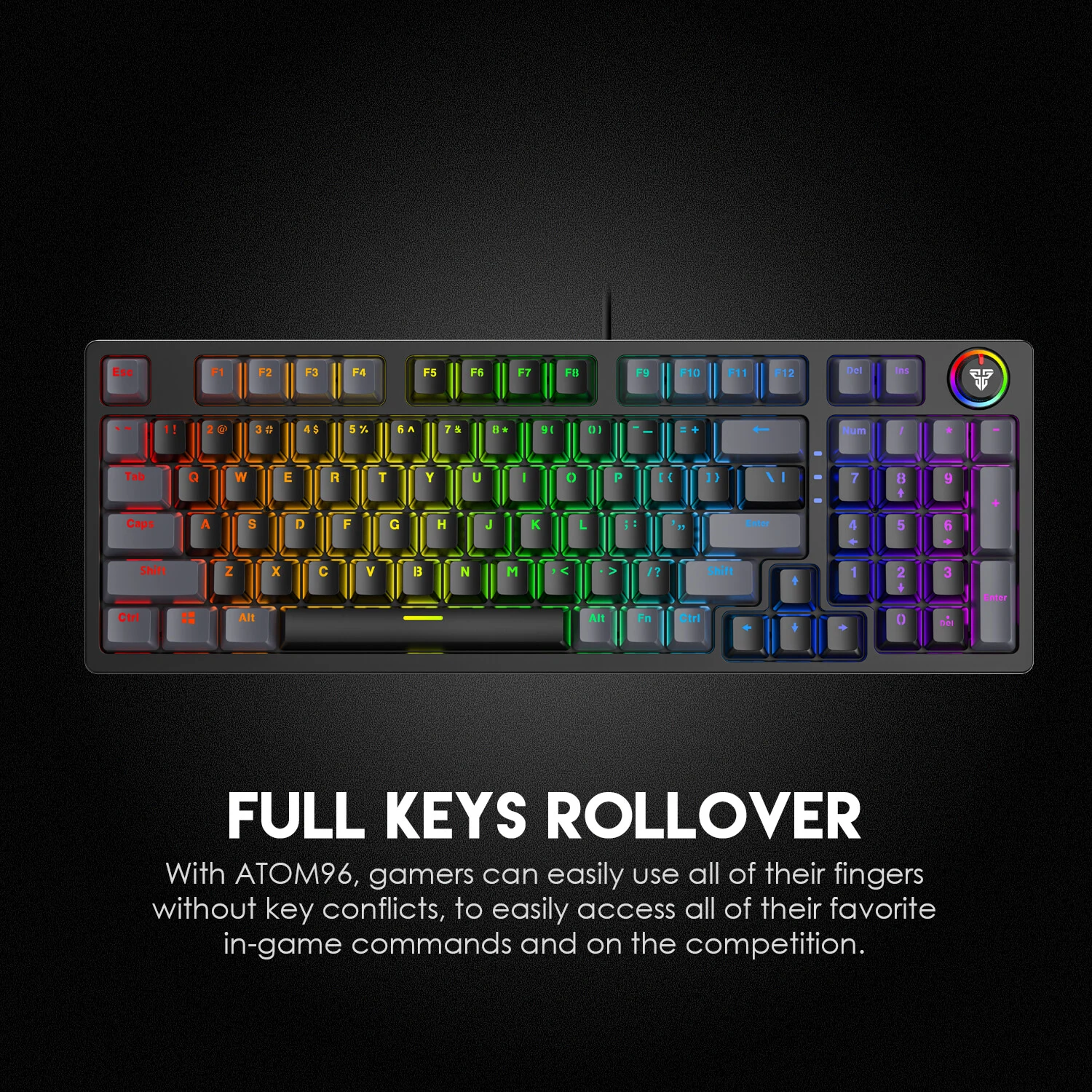 KEYBOARD FANTECH ATOM96 MK890 RGB MECHANICAL