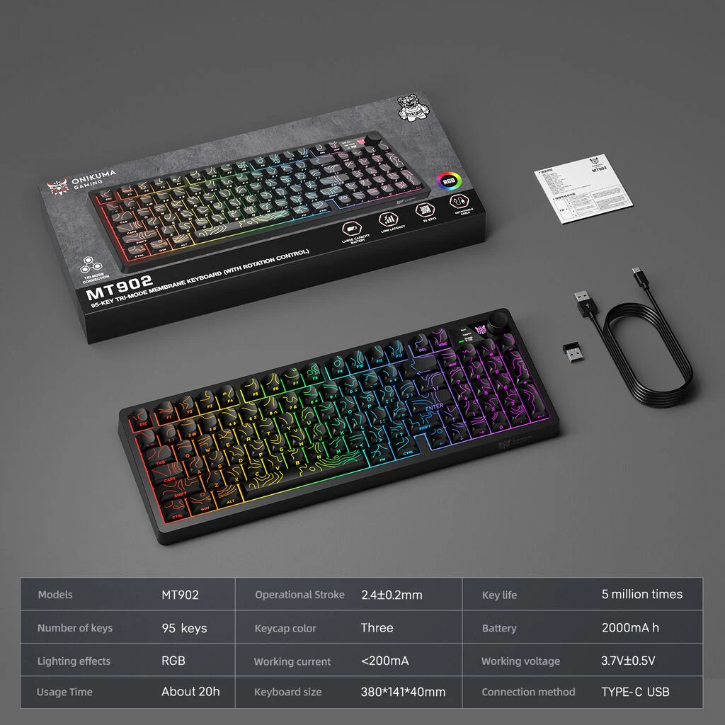 ONIKUMA MT902 Black Gaming Keyboard
