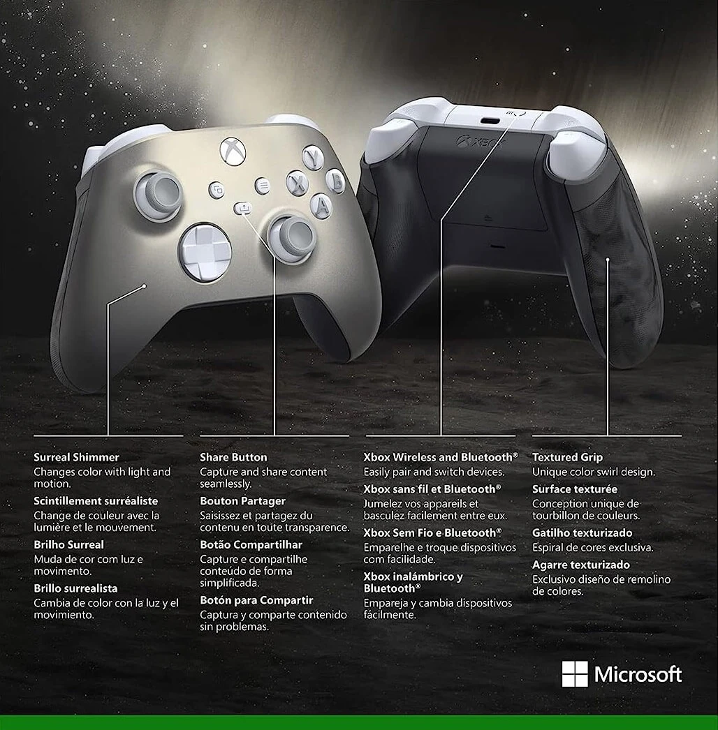 Xbox Lunar Shift Special Edition Wireless Controller - Silver