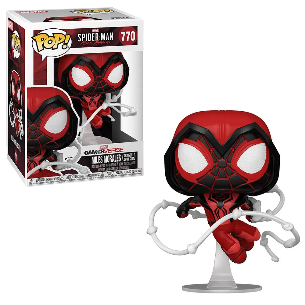 Funko Pop Spider-Man 2 Miles Morales Crimson Cowl